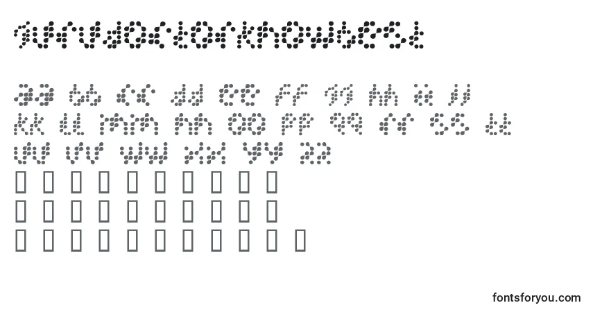 Шрифт GuruDoctorknowbest – алфавит, цифры, специальные символы