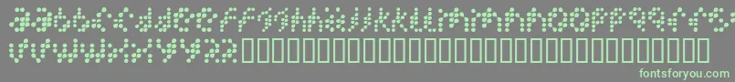 GuruDoctorknowbest Font – Green Fonts on Gray Background