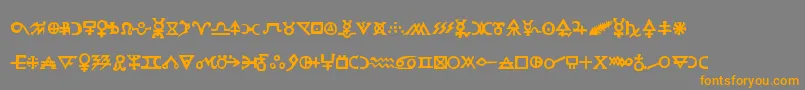 More about Hermeticspellbook Font Hermeticspellbook Font – Orange Fonts on Gray Background
