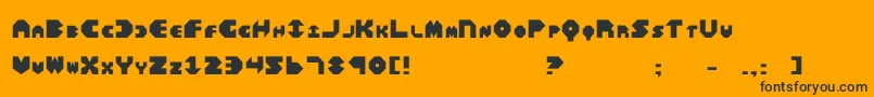 Bal Font – Black Fonts on Orange Background