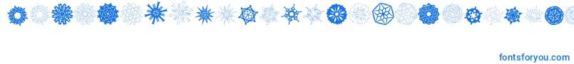 fuente PaperSnowflakes – Fuentes Azules