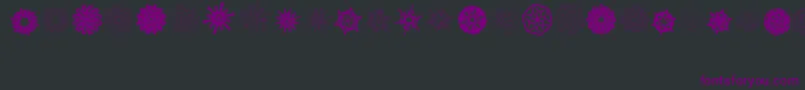 PaperSnowflakes Font – Purple Fonts on Black Background