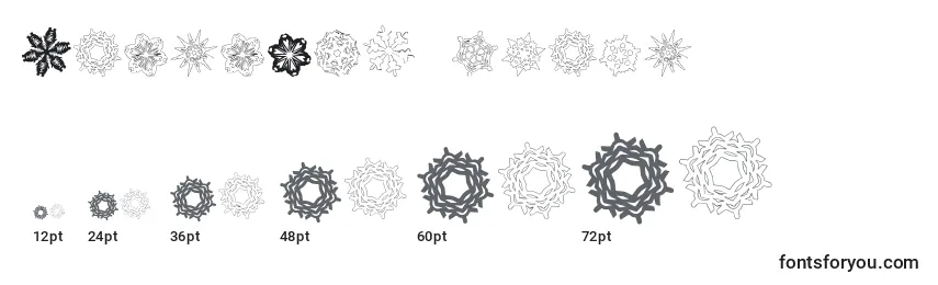 PaperSnowflakes Font Sizes
