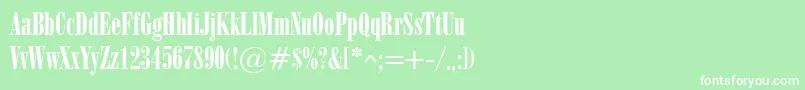 ObeliskRegular Font – White Fonts on Green Background