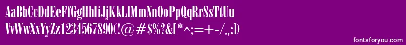 ObeliskRegular Font – White Fonts on Purple Background