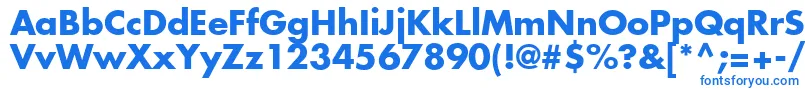 AgFuturaBold Font – Blue Fonts on White Background