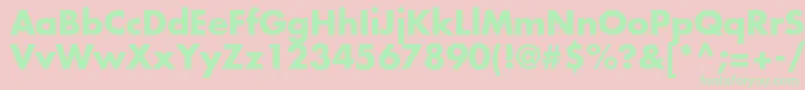 AgFuturaBold Font – Green Fonts on Pink Background