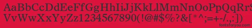 Olympianltstd Font – Black Fonts on Red Background