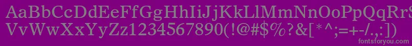 Olympianltstd Font – Gray Fonts on Purple Background
