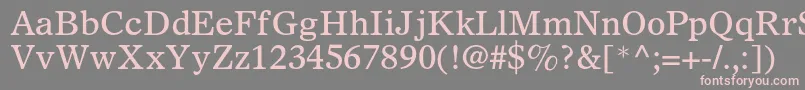 Olympianltstd Font – Pink Fonts on Gray Background
