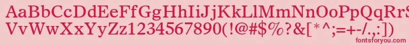 Olympianltstd Font – Red Fonts on Pink Background
