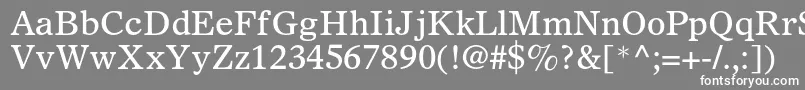 Olympianltstd Font – White Fonts on Gray Background