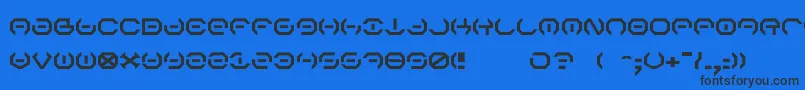 AlphaSentry Font – Black Fonts on Blue Background