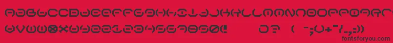 AlphaSentry Font – Black Fonts on Red Background