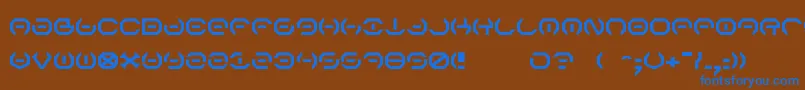 AlphaSentry Font – Blue Fonts on Brown Background