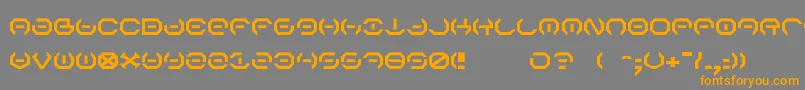 AlphaSentry Font – Orange Fonts on Gray Background