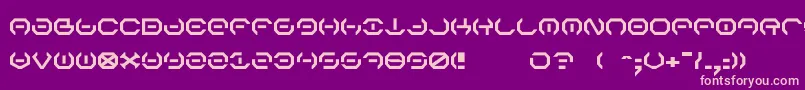 AlphaSentry Font – Pink Fonts on Purple Background