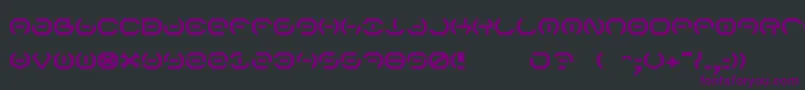 フォントAlphaSentry – 黒い背景に紫のフォント