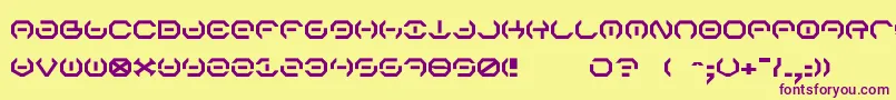 AlphaSentry Font – Purple Fonts on Yellow Background