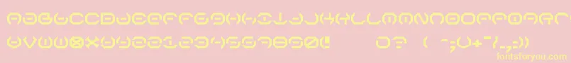 AlphaSentry Font – Yellow Fonts on Pink Background