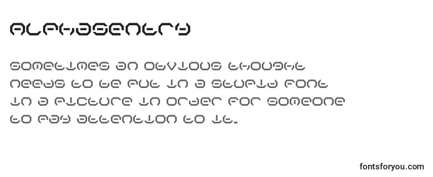 AlphaSentry Font