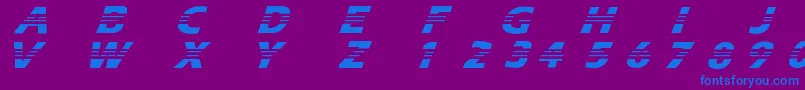 Adidas Font – Blue Fonts on Purple Background