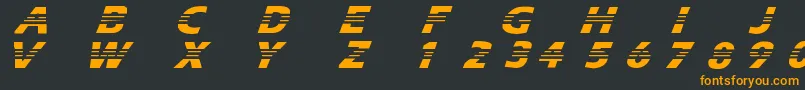 Adidas Font – Orange Fonts on Black Background