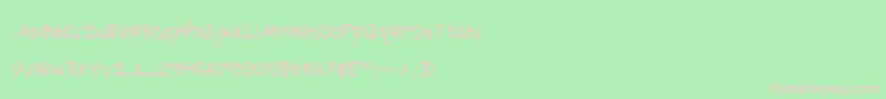 Arilonc Font – Pink Fonts on Green Background