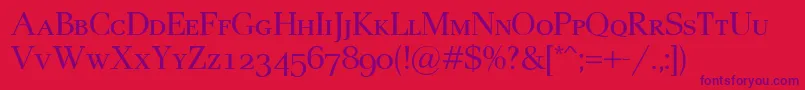 PaxSc Font – Purple Fonts on Red Background