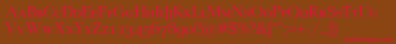 PaxSc Font – Red Fonts on Brown Background