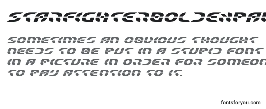 Review of the Starfighterboldexpandital Font
