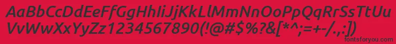 More about UbuntuMediumItalic Font UbuntuMediumItalic Font – Black Fonts on Red Background