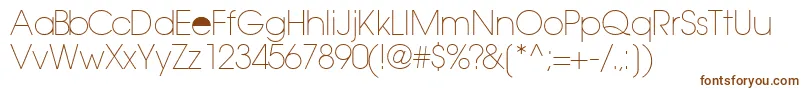 TrendexlightsskRegular Font – Brown Fonts