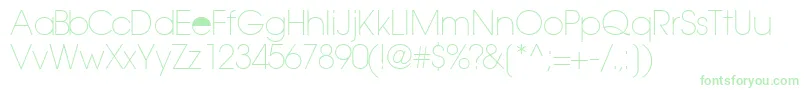 TrendexlightsskRegular Font – Green Fonts