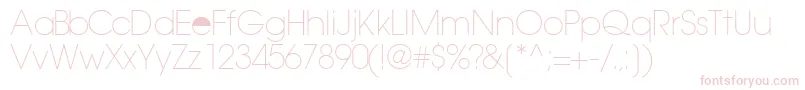 TrendexlightsskRegular Font – Pink Fonts on White Background