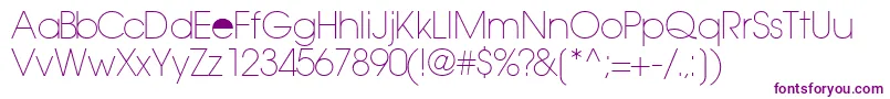 TrendexlightsskRegular Font – Purple Fonts on White Background