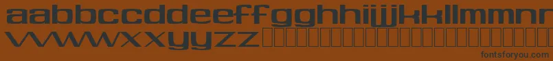 Soft Font – Black Fonts on Brown Background