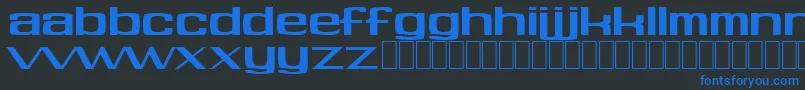 Soft Font – Blue Fonts on Black Background