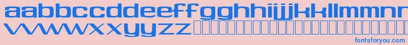 Soft Font – Blue Fonts on Pink Background