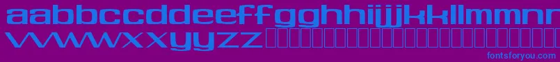 Soft Font – Blue Fonts on Purple Background