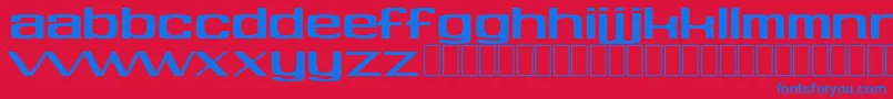 Soft Font – Blue Fonts on Red Background