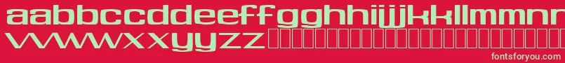 Soft Font – Green Fonts on Red Background