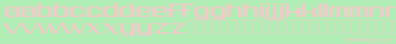 Soft-fontti – vaaleanpunaiset fontit vihreällä taustalla