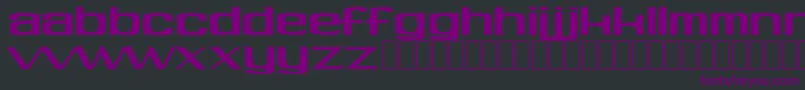 Czcionka Soft – fioletowe czcionki na czarnym tle