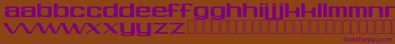 Soft Font – Purple Fonts on Brown Background