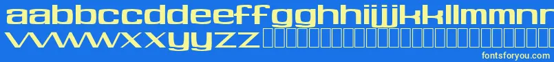 Soft Font – Yellow Fonts on Blue Background