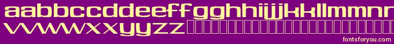 Soft Font – Yellow Fonts on Purple Background