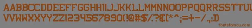NhlBruins Font – Brown Fonts on Gray Background