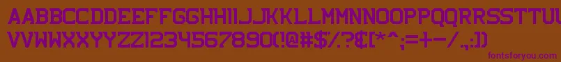 NhlBruins Font – Purple Fonts on Brown Background
