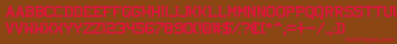 NhlBruins Font – Red Fonts on Brown Background